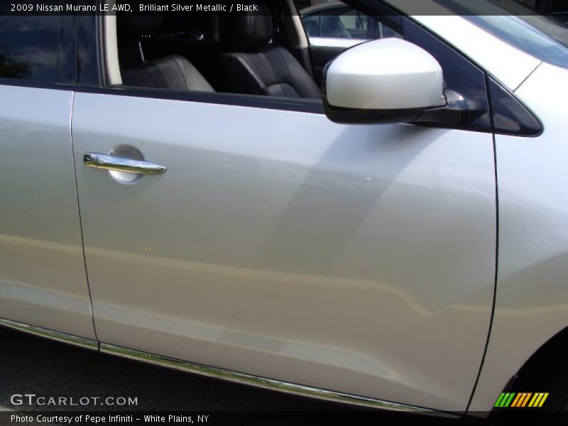Brilliant Silver Metallic / Black 2009 Nissan Murano LE AWD