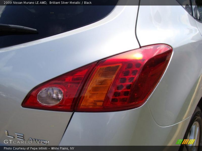 Brilliant Silver Metallic / Black 2009 Nissan Murano LE AWD