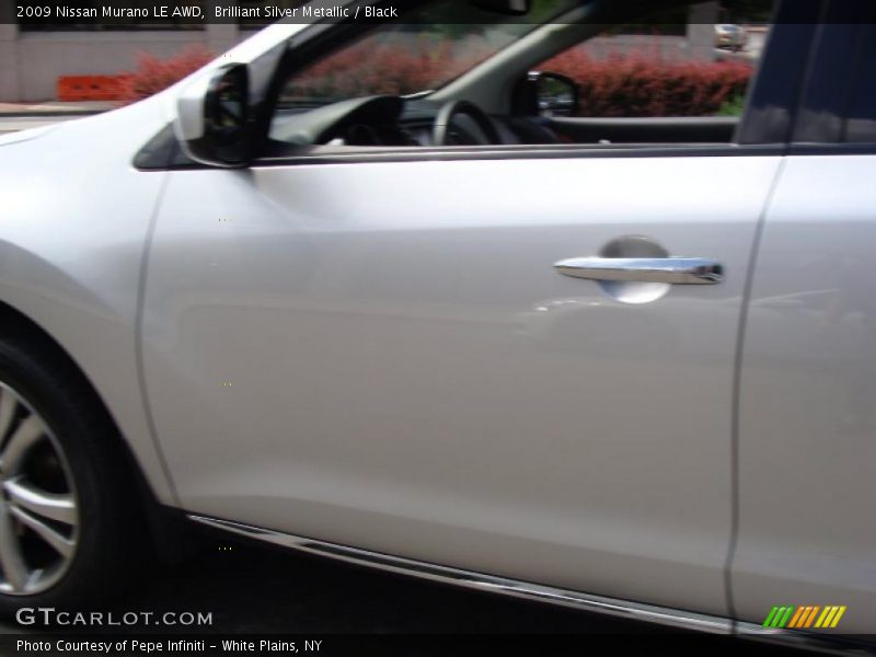 Brilliant Silver Metallic / Black 2009 Nissan Murano LE AWD