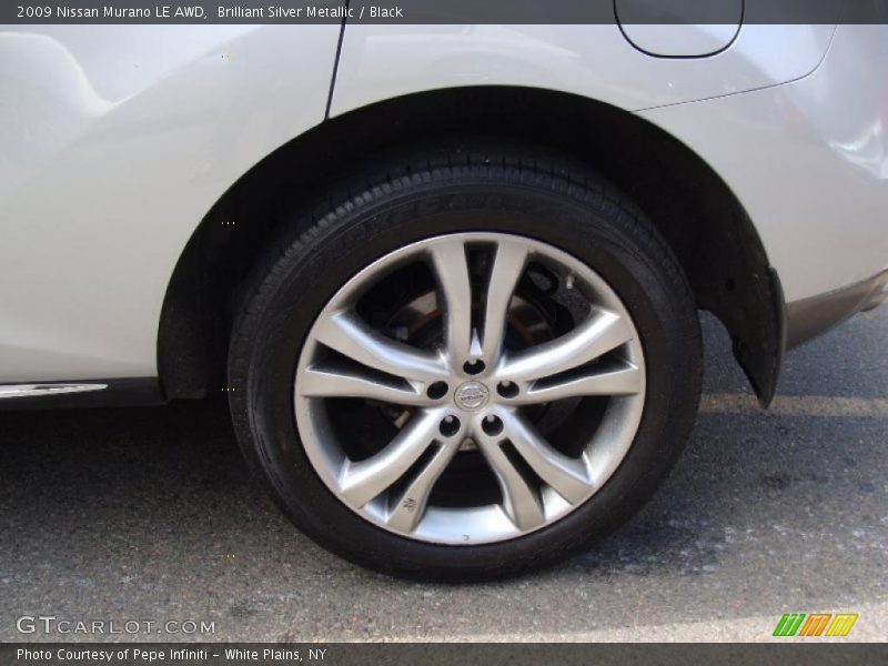 Brilliant Silver Metallic / Black 2009 Nissan Murano LE AWD