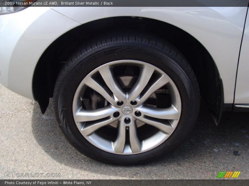 Brilliant Silver Metallic / Black 2009 Nissan Murano LE AWD