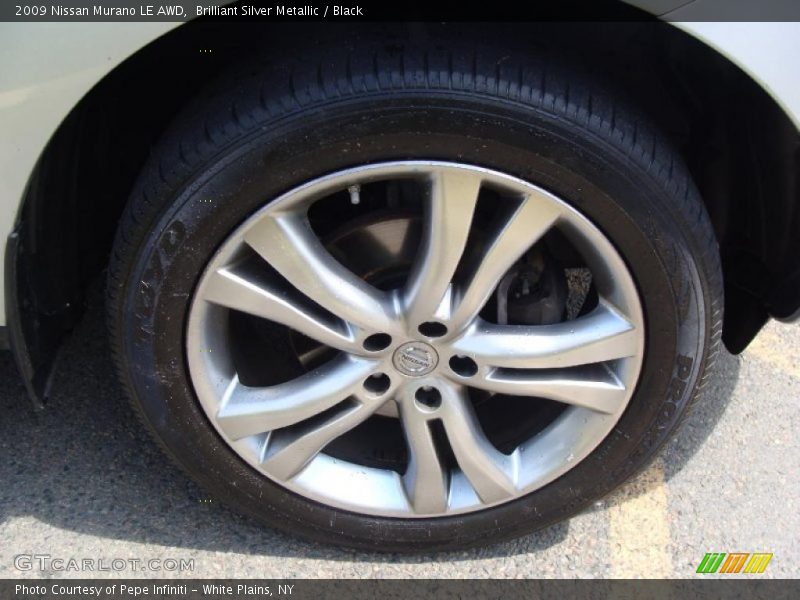 Brilliant Silver Metallic / Black 2009 Nissan Murano LE AWD