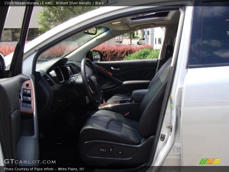 Brilliant Silver Metallic / Black 2009 Nissan Murano LE AWD