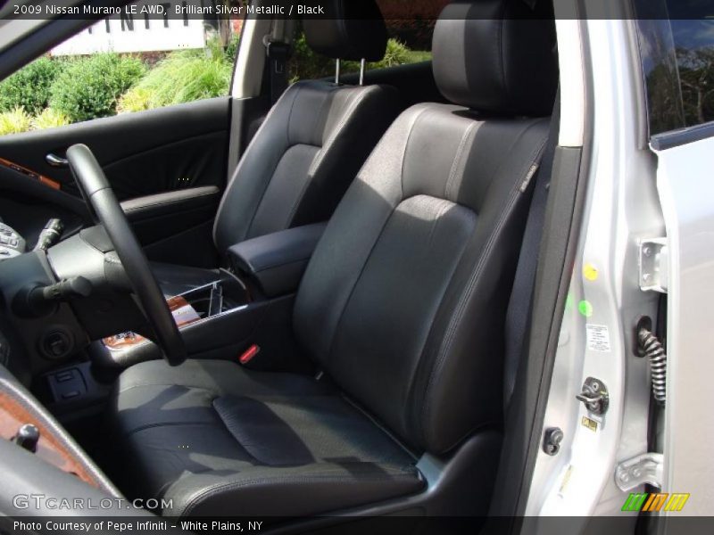Brilliant Silver Metallic / Black 2009 Nissan Murano LE AWD