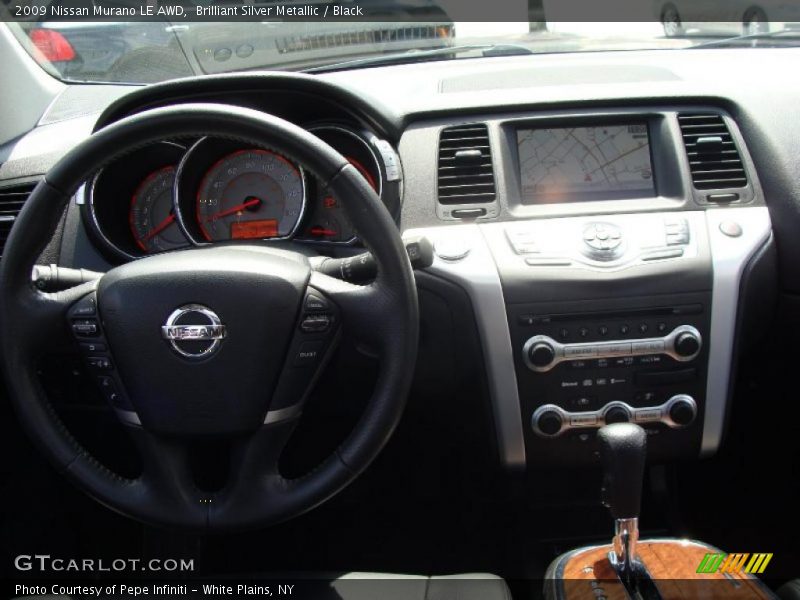 Brilliant Silver Metallic / Black 2009 Nissan Murano LE AWD
