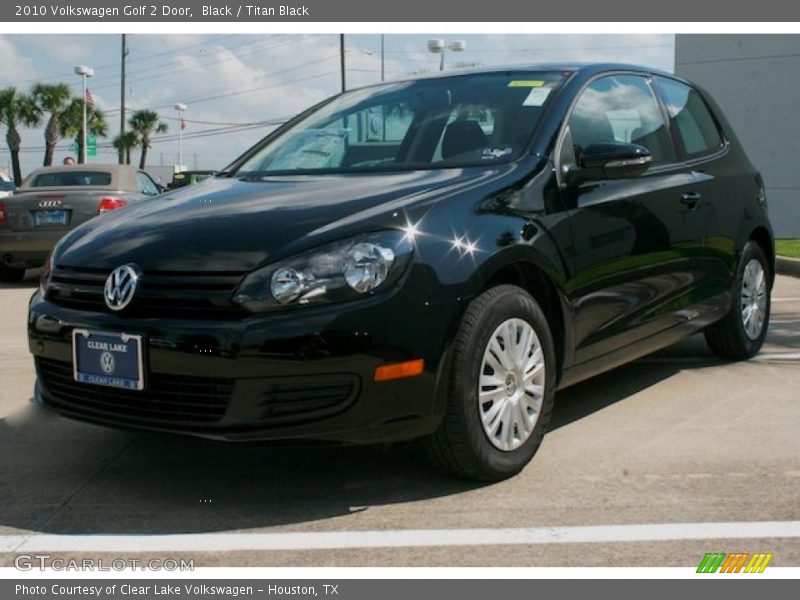 Black / Titan Black 2010 Volkswagen Golf 2 Door