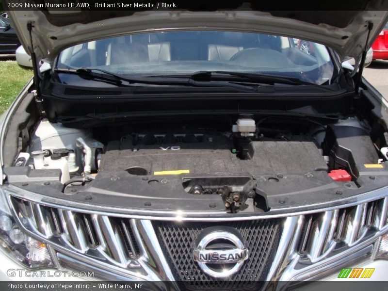 Brilliant Silver Metallic / Black 2009 Nissan Murano LE AWD