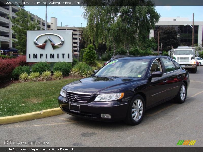 Aubergine Red / Beige 2006 Hyundai Azera Limited