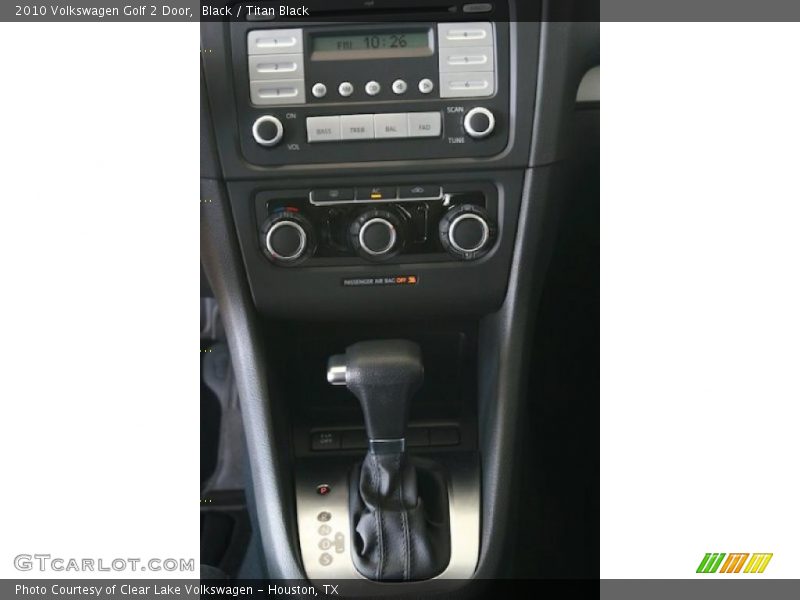 Black / Titan Black 2010 Volkswagen Golf 2 Door