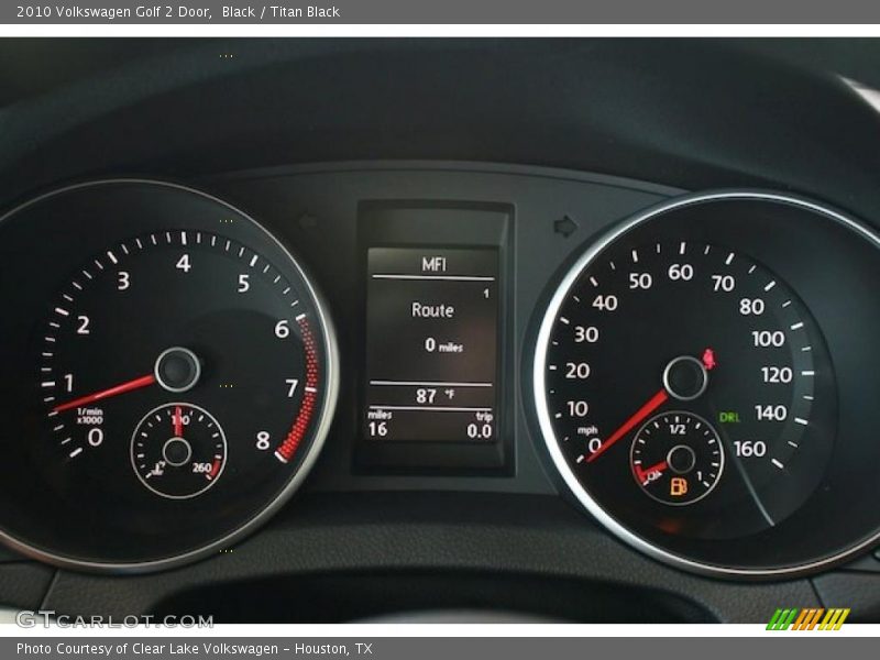 Black / Titan Black 2010 Volkswagen Golf 2 Door