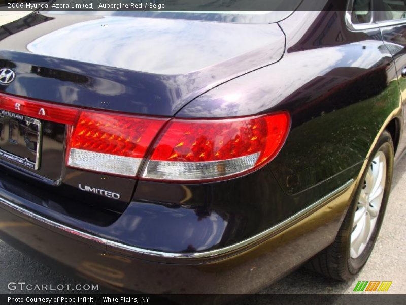 Aubergine Red / Beige 2006 Hyundai Azera Limited