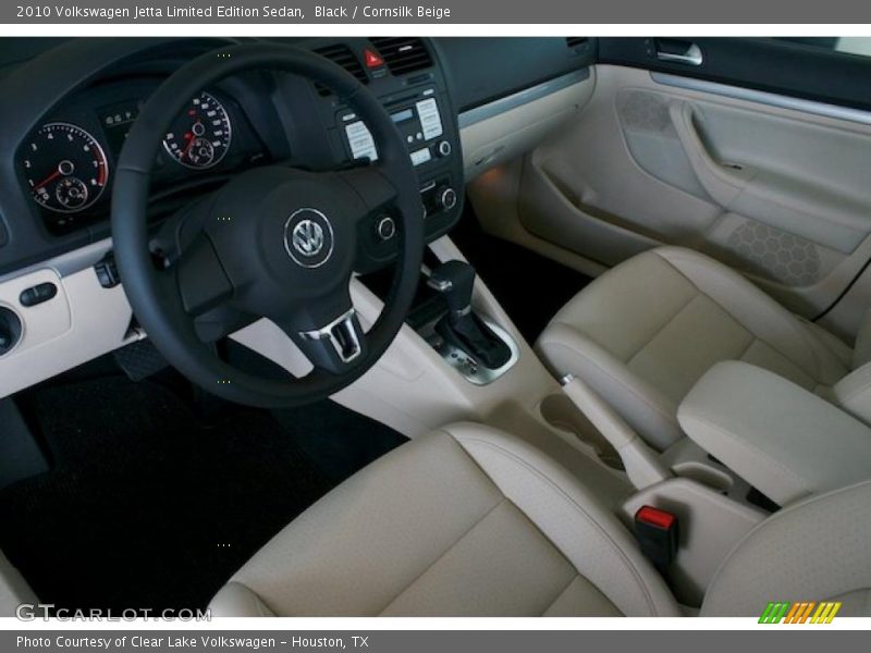 Black / Cornsilk Beige 2010 Volkswagen Jetta Limited Edition Sedan