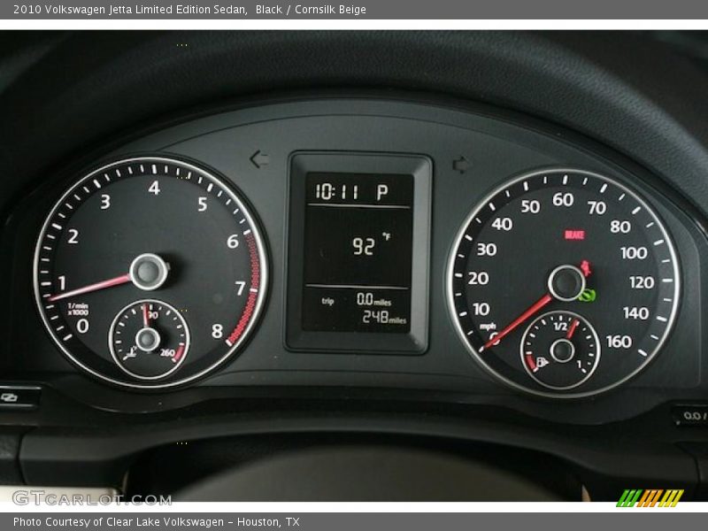 Black / Cornsilk Beige 2010 Volkswagen Jetta Limited Edition Sedan
