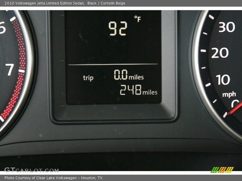 Black / Cornsilk Beige 2010 Volkswagen Jetta Limited Edition Sedan