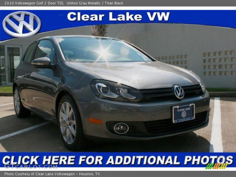 United Gray Metallic / Titan Black 2010 Volkswagen Golf 2 Door TDI