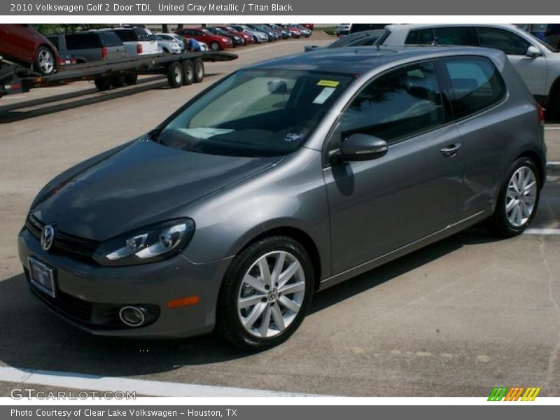United Gray Metallic / Titan Black 2010 Volkswagen Golf 2 Door TDI