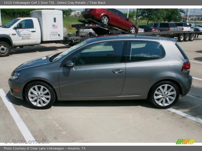 United Gray Metallic / Titan Black 2010 Volkswagen Golf 2 Door TDI