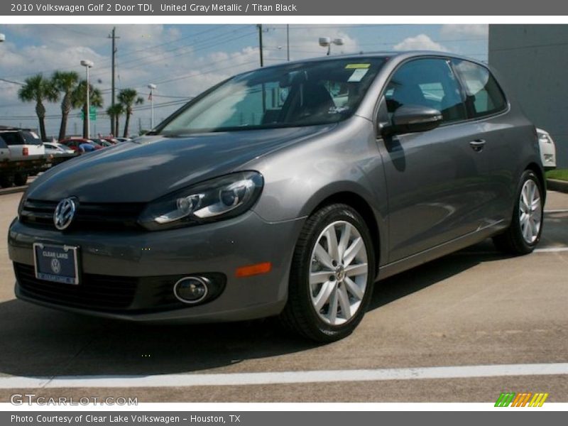 United Gray Metallic / Titan Black 2010 Volkswagen Golf 2 Door TDI