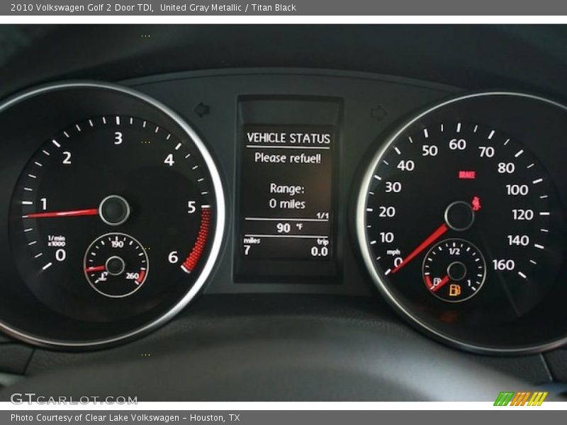 United Gray Metallic / Titan Black 2010 Volkswagen Golf 2 Door TDI