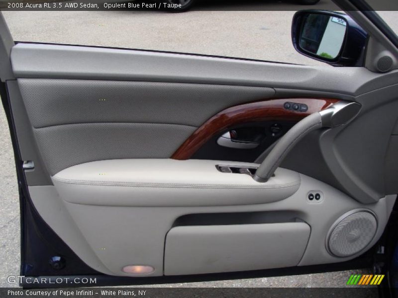 Opulent Blue Pearl / Taupe 2008 Acura RL 3.5 AWD Sedan