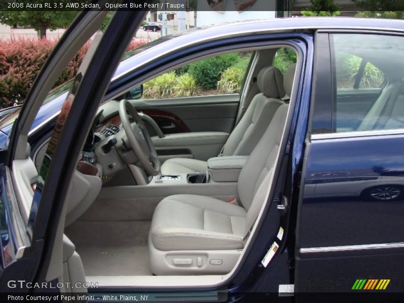 Opulent Blue Pearl / Taupe 2008 Acura RL 3.5 AWD Sedan