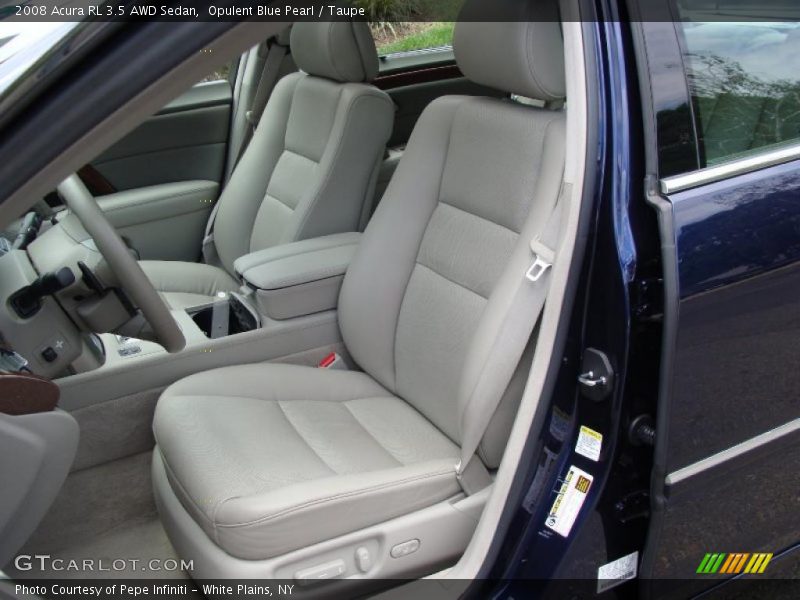 Opulent Blue Pearl / Taupe 2008 Acura RL 3.5 AWD Sedan