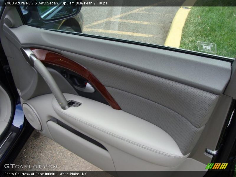 Opulent Blue Pearl / Taupe 2008 Acura RL 3.5 AWD Sedan
