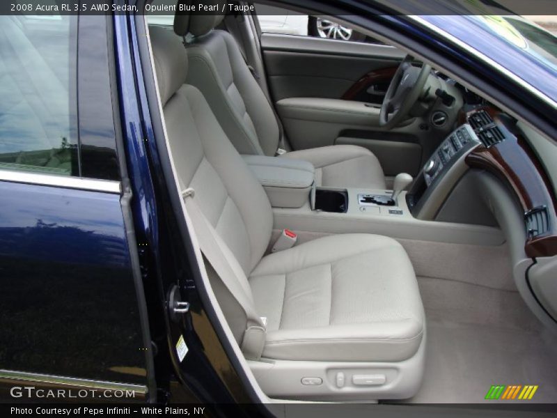 Opulent Blue Pearl / Taupe 2008 Acura RL 3.5 AWD Sedan
