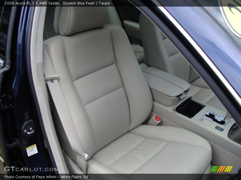 Opulent Blue Pearl / Taupe 2008 Acura RL 3.5 AWD Sedan
