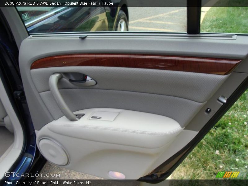 Opulent Blue Pearl / Taupe 2008 Acura RL 3.5 AWD Sedan