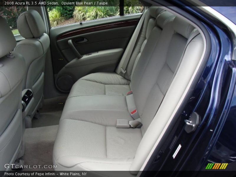 Opulent Blue Pearl / Taupe 2008 Acura RL 3.5 AWD Sedan