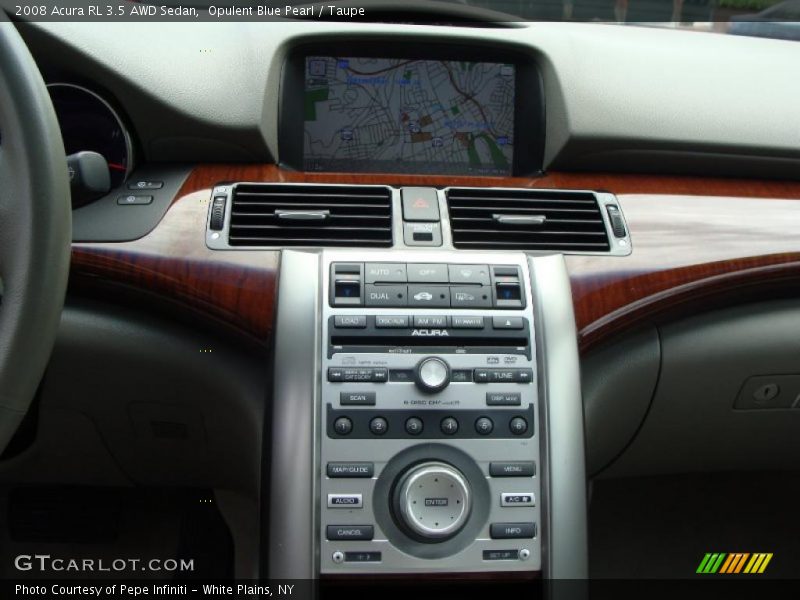 Opulent Blue Pearl / Taupe 2008 Acura RL 3.5 AWD Sedan
