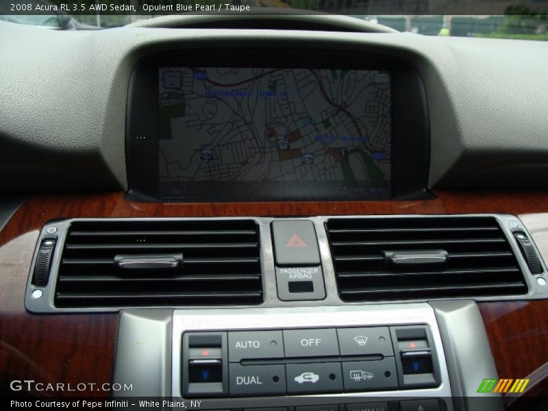 Opulent Blue Pearl / Taupe 2008 Acura RL 3.5 AWD Sedan