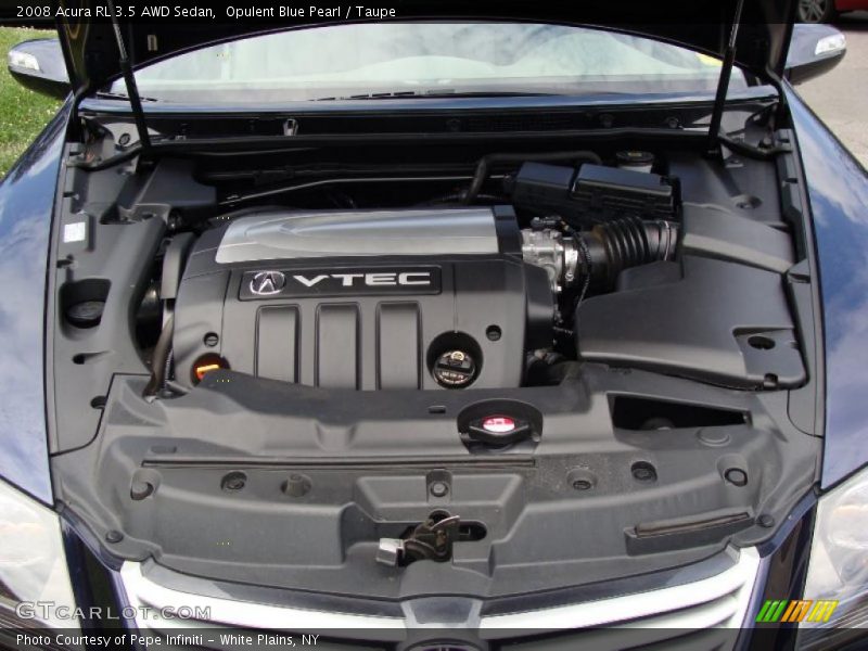 Opulent Blue Pearl / Taupe 2008 Acura RL 3.5 AWD Sedan