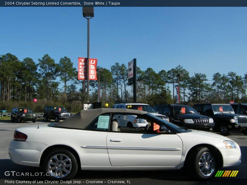 Stone White / Taupe 2004 Chrysler Sebring Limited Convertible