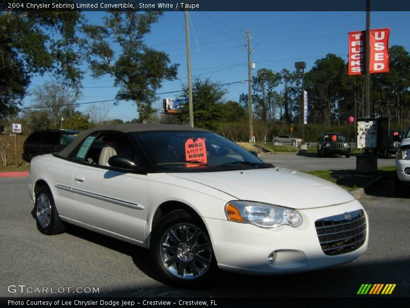 Stone White / Taupe 2004 Chrysler Sebring Limited Convertible