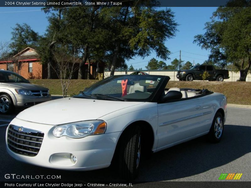 Stone White / Taupe 2004 Chrysler Sebring Limited Convertible