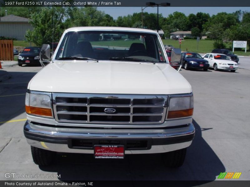 Oxford White / Prairie Tan 1997 Ford F250 XLT Extended Cab