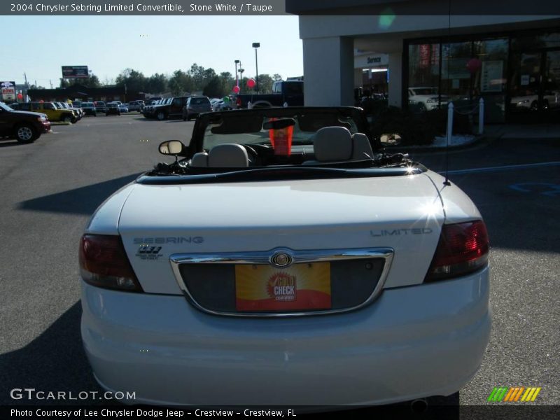 Stone White / Taupe 2004 Chrysler Sebring Limited Convertible