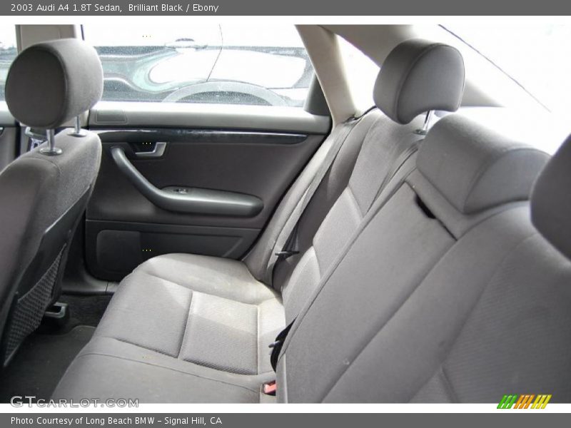 Brilliant Black / Ebony 2003 Audi A4 1.8T Sedan