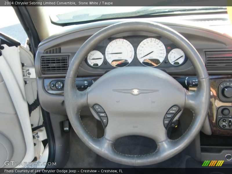 Stone White / Taupe 2004 Chrysler Sebring Limited Convertible