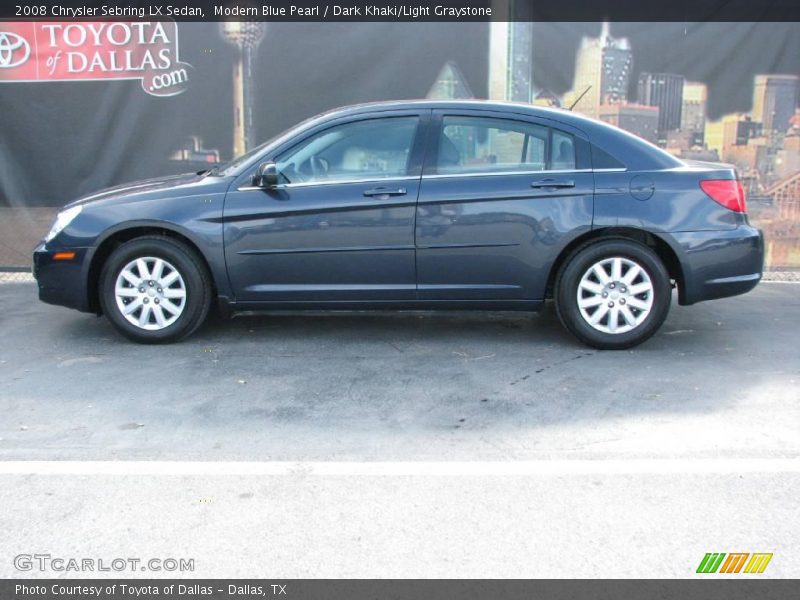 Modern Blue Pearl / Dark Khaki/Light Graystone 2008 Chrysler Sebring LX Sedan