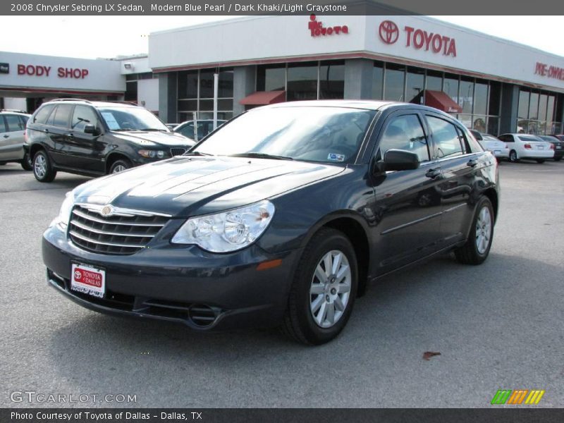 Modern Blue Pearl / Dark Khaki/Light Graystone 2008 Chrysler Sebring LX Sedan