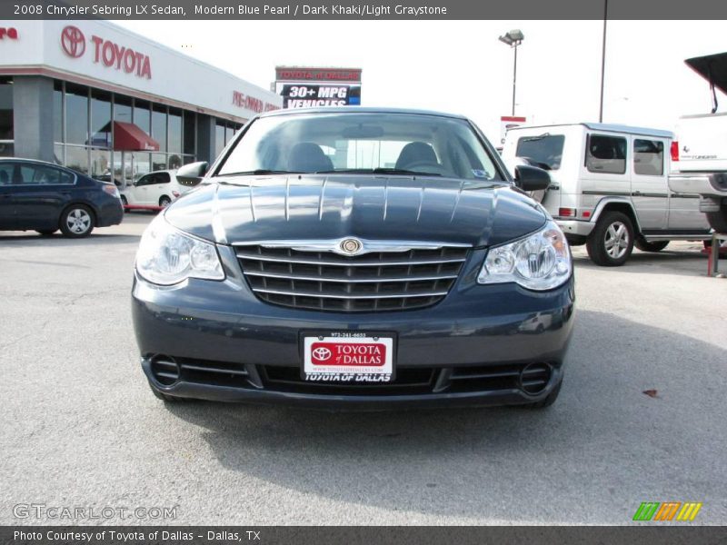 Modern Blue Pearl / Dark Khaki/Light Graystone 2008 Chrysler Sebring LX Sedan