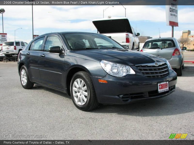 Modern Blue Pearl / Dark Khaki/Light Graystone 2008 Chrysler Sebring LX Sedan