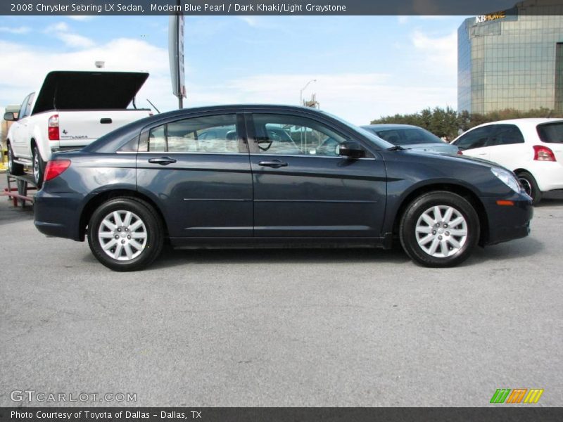 Modern Blue Pearl / Dark Khaki/Light Graystone 2008 Chrysler Sebring LX Sedan