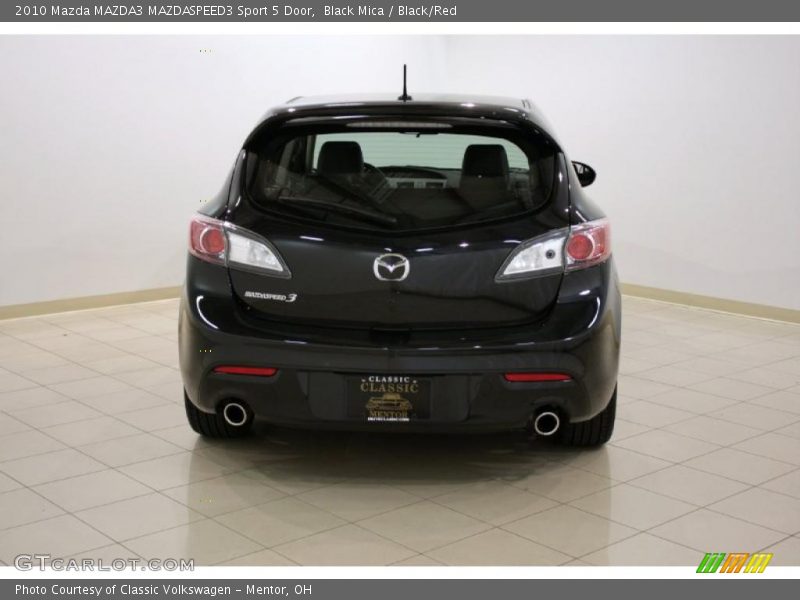 Black Mica / Black/Red 2010 Mazda MAZDA3 MAZDASPEED3 Sport 5 Door