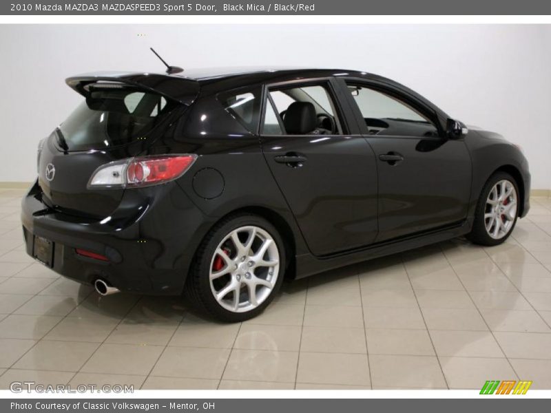 Black Mica / Black/Red 2010 Mazda MAZDA3 MAZDASPEED3 Sport 5 Door