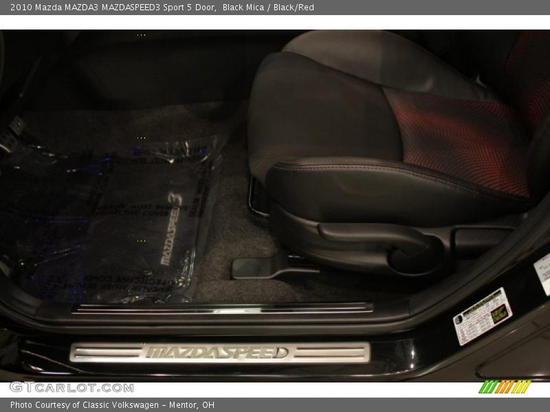 Black Mica / Black/Red 2010 Mazda MAZDA3 MAZDASPEED3 Sport 5 Door