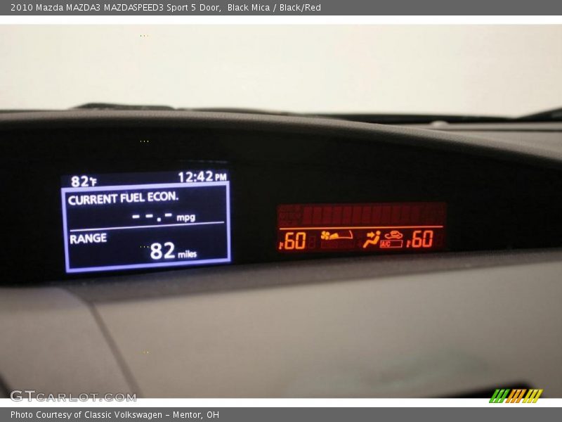 Black Mica / Black/Red 2010 Mazda MAZDA3 MAZDASPEED3 Sport 5 Door